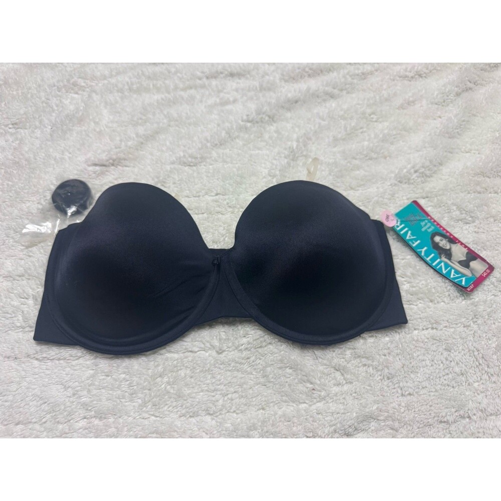 Vanity Fair Beauty Back 38D Black Strapless Convertible Bra 74345 NWT